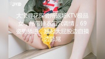 大宝寻花探会所返场KTV极品女，吊带睡衣扣穴调情，69姿势舔逼，翘起大屁股边自摸边舔屌