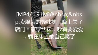 [MP4/ 191M]&nbsp;&nbsp;卖服装的骚妹妹，晚上关了店门回家穿丝袜，吵着要爱爱，躺在床上她自己爽了