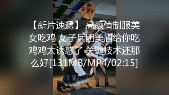 【新片速遞】 高颜值制服美女吃鸡 女子兵团美眉给你吃鸡鸡太诱惑了 关键技术还那么好[131MB/MP4/02:15]