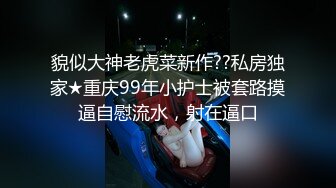 貌似大神老虎菜新作??私房独家★重庆99年小护士被套路摸逼自慰流水，射在逼口