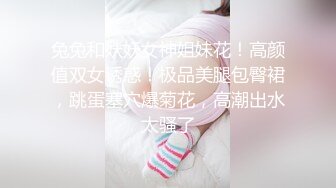 兔兔和妖妖女神姐妹花！高颜值双女诱惑！极品美腿包臀裙，跳蛋塞穴爆菊花，高潮出水太骚了