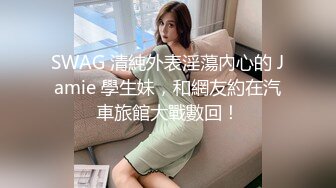 SWAG 清純外表淫蕩內心的 Jamie 學生妹，和網友約在汽車旅館大戰數回！