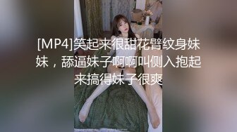 [MP4]笑起来很甜花臂纹身妹妹，舔逼妹子啊啊叫侧入抱起来搞得妹子很爽