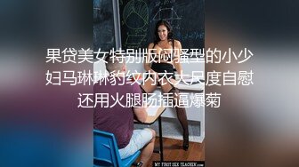 果贷美女特别版闷骚型的小少妇马琳琳豹纹内衣大尺度自慰还用火腿肠插逼爆菊